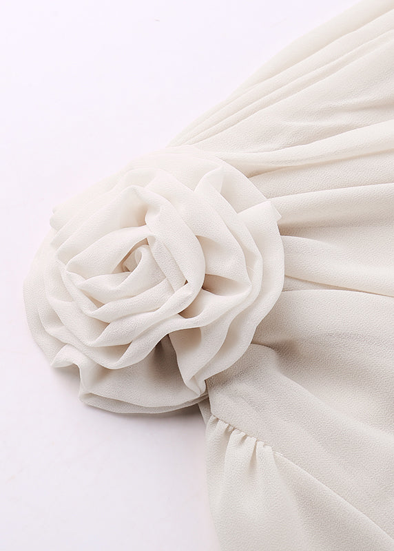 Chiffon One Floral Spring Top Apricot Brief Shoulder