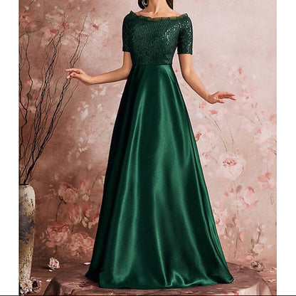 A-Line Bride Evening Gown Dress Sparkle of Mother Formal the