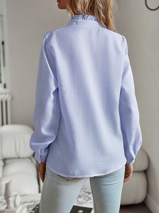 Women's Casual Shirt Button Up Shirt Blouse Buttons Print