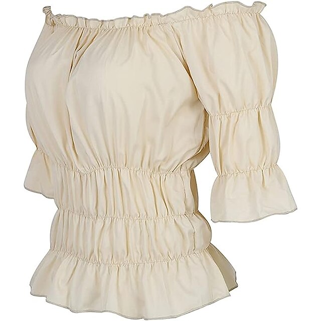 Pirate Lady Elegant Victorian Medieval Renaissance Summer Blouse