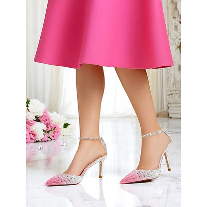 - Crystal Stiletto with Gradient Women's Heels Slingback