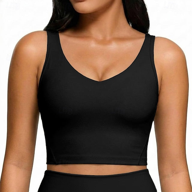 Women's Petite Athletic Tank Slim fit top Tunic Solid Color