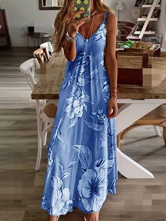 Women's Maxi long Dress Casual Dress Slip Dress Fashion