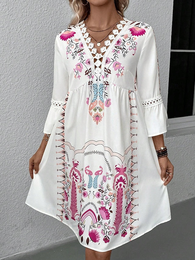 Women's Midi Dress Chiffon Dress Boho Chic Dresses Boho