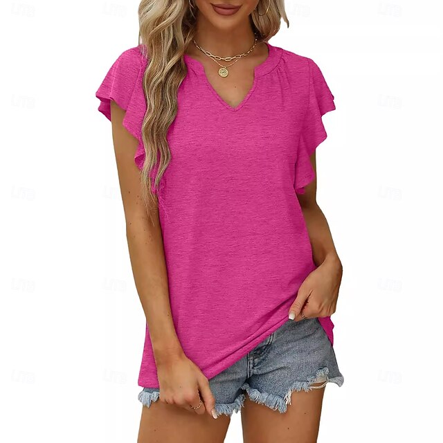 Women's T Shirt Summer Tops Tee Graphic Plants Stylish