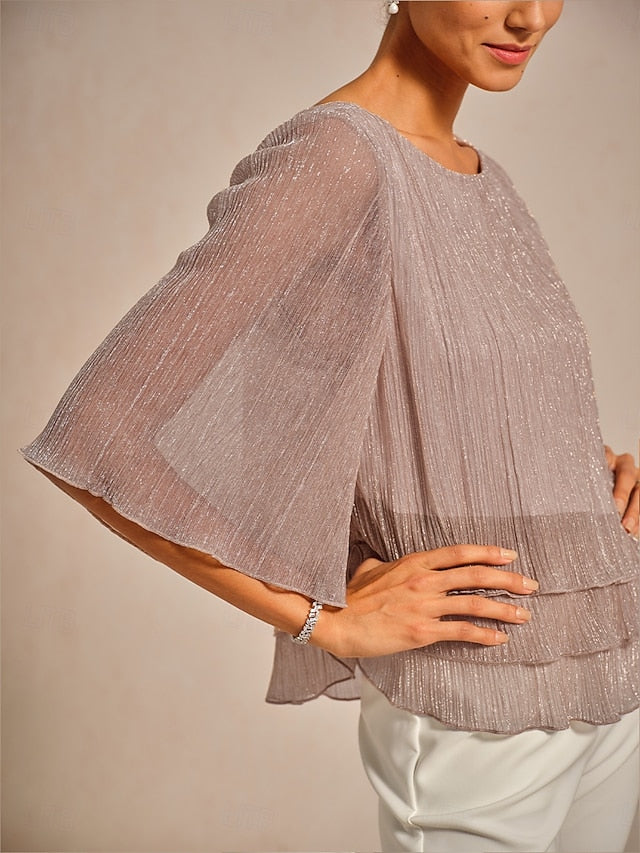 Women's Blouse Dressy Tops Flowy Tops Chiffon Tops Sequins