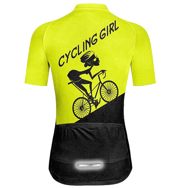 Women's Cycling Jersey Graphic Letter & Number Funny