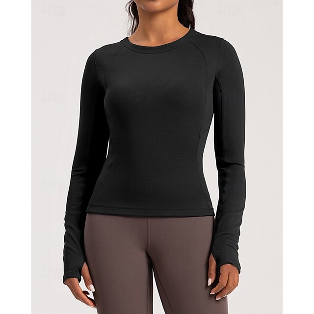 Women's Solid Colored Tennis Shirt Sport Top Stylish