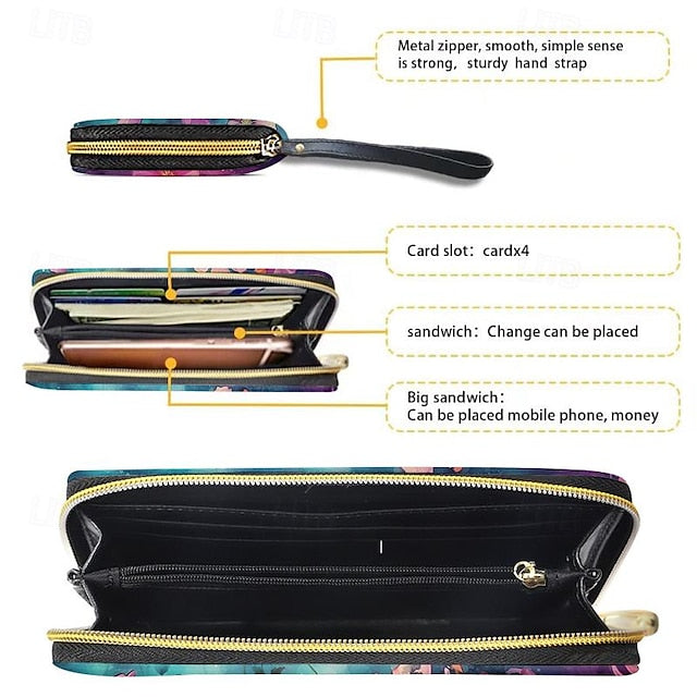 Credit Purse Card Coin Women's Wallet PU Holder