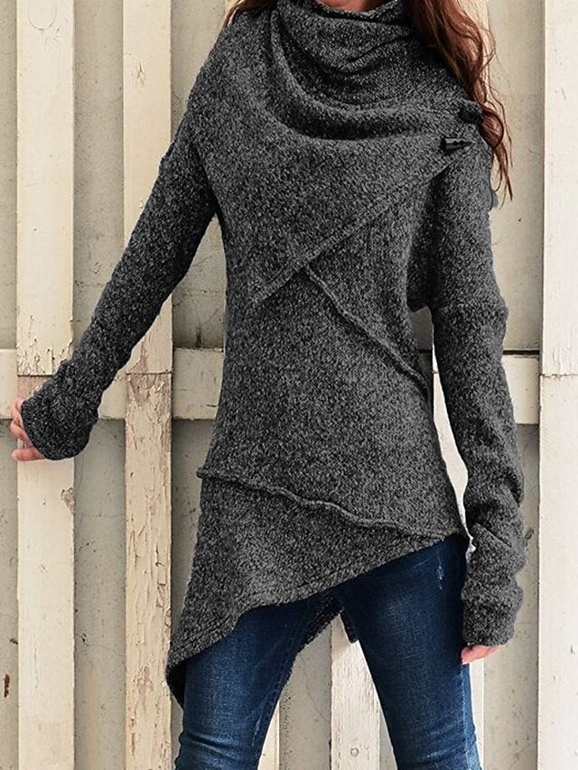 Women's Sweatshirt Pullover Fashion Solid Color Street