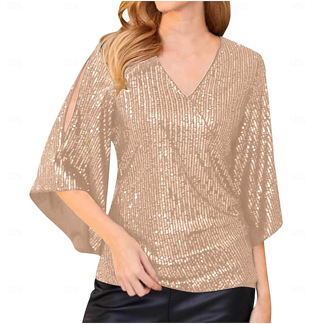 Retro Vintage Roaring 20s 1920s Shirt The Great Gatsby Sequins