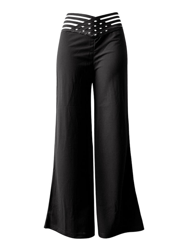 Women's Wide Leg Pants Trousers Fashion Streetwear Work