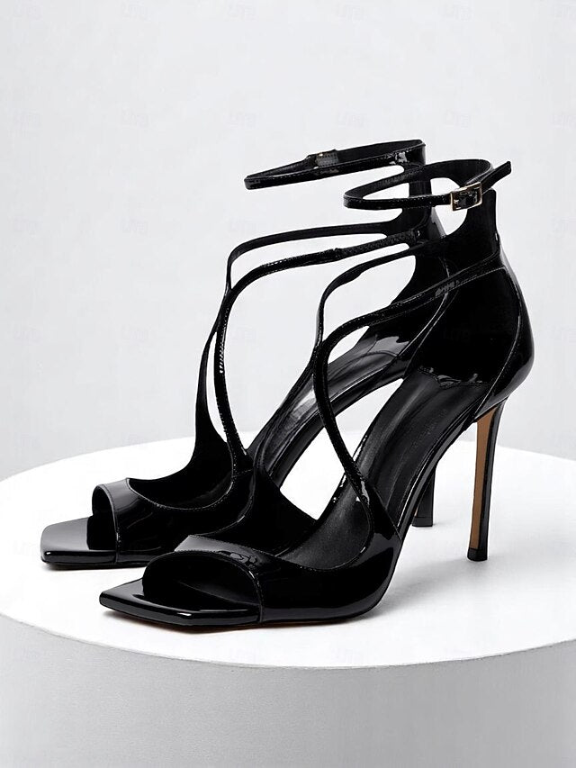 Crisscross Elegant Heels Satin Women's - Lavender Stiletto