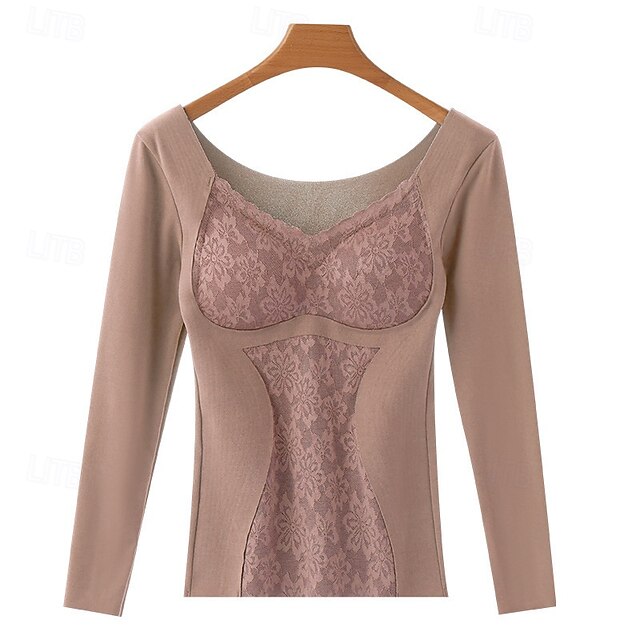 Women's Base Layer Top Thermal Underwear Underwear Warm