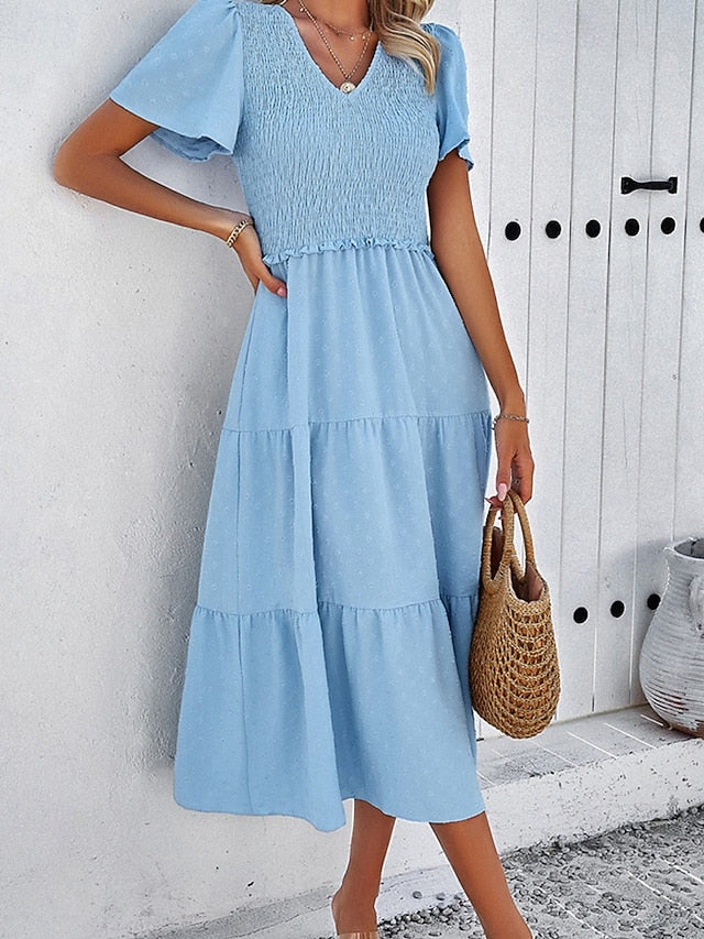 Women's Midi Dress Casual Dress Summer Dress Print Dress
