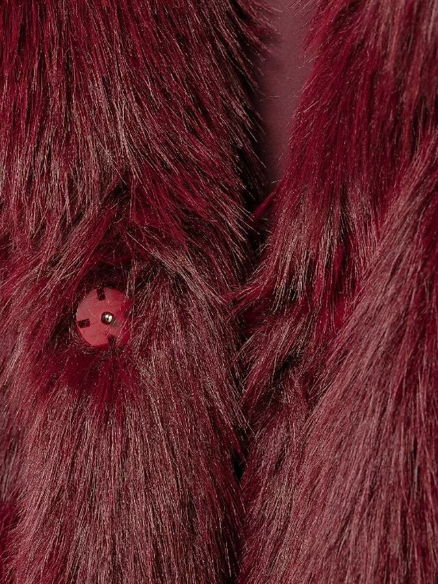 Furs Coat Women's Warm Comfortable Fur Faux Leathers