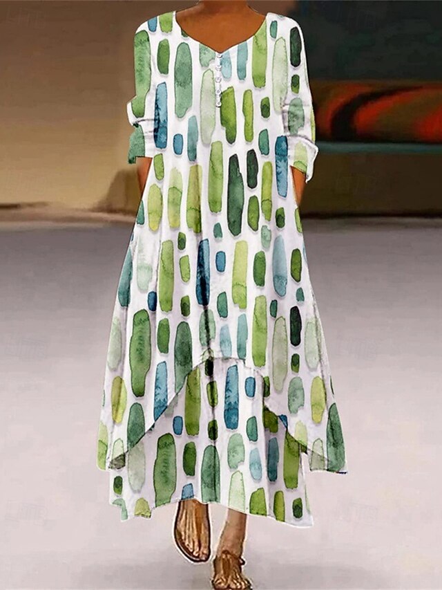 Women's Long Dress Maxi Dress Casual Dress Print Dress