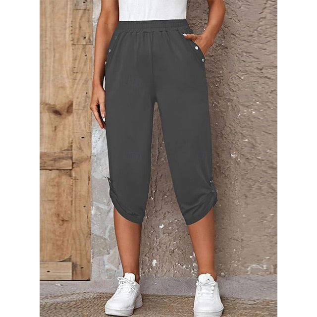 Women's Sweatpants Capri Pants Chinos Vacation Fashion