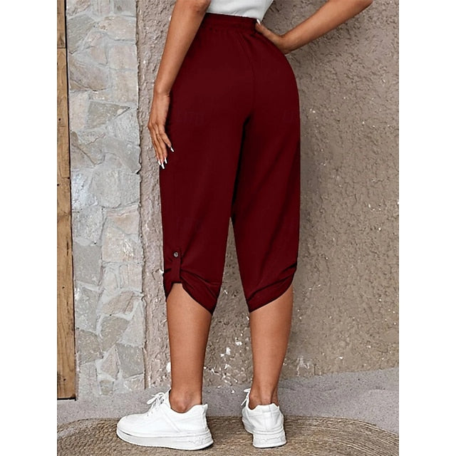 Women's Sweatpants Capri Pants Chinos Vacation Fashion