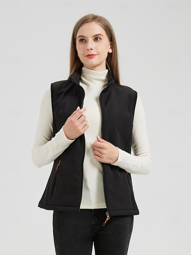 Women's Hiking Vest Winter Coat Fleece Vest Winter Vest