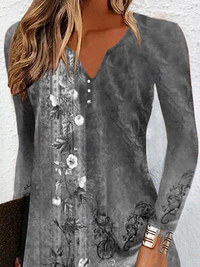 Women's Mini Dress Floral Dress Print Dress Fashion Modern