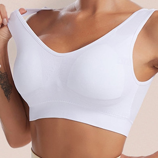 Women's Light Support Sports Bra Running Bra Open Back