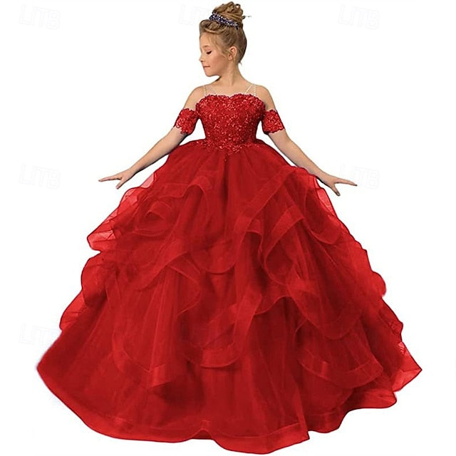 Girls' Princess Kid's Dress Girl Flower