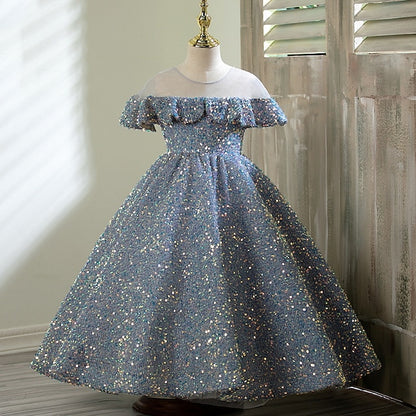 Evening Gown Flower Dress Girl Party Girls'