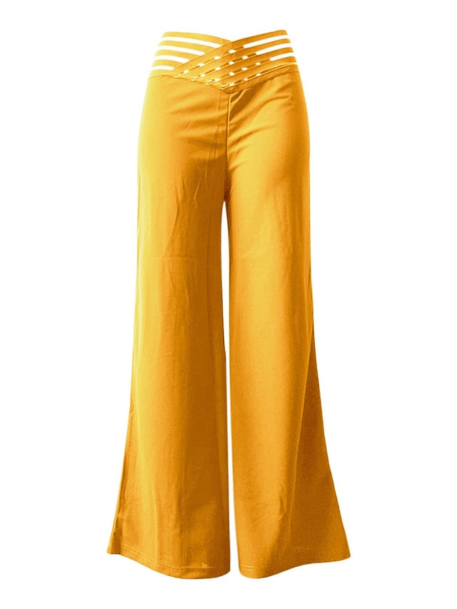 Women's Wide Leg Pants Trousers Fashion Streetwear Work