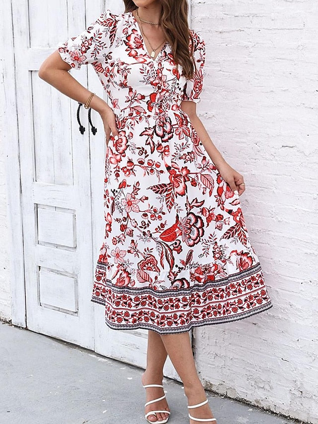 Women's Midi Dress Casual Dress Swing Dress A Line Dress