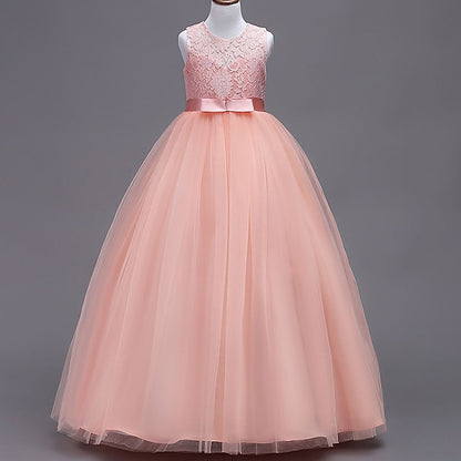 Dress Girls' Gown Girl Flower Party Evening