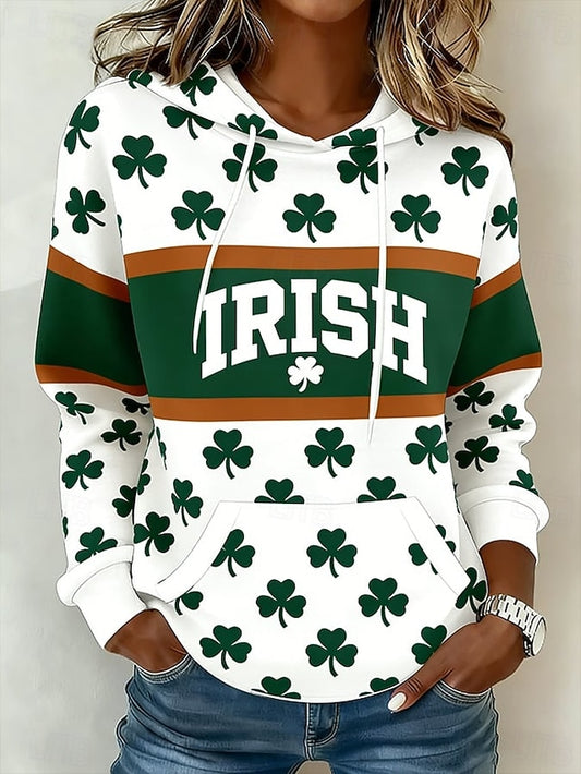 St. Patrick Women's Pullover Hoodie Sweatshirt Graphic