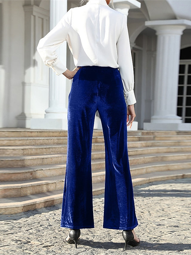 Women's Bell Bottom Pants Trousers Elegant Fashion