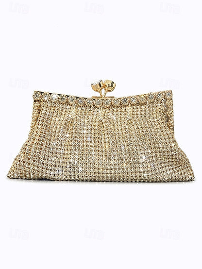 – Clutch Women's Vintage Sage Rhinestone Green Purse