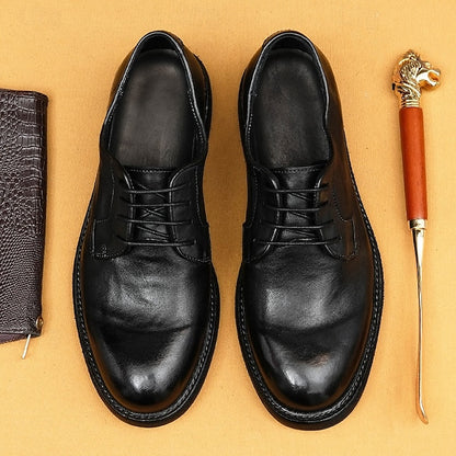 and Men's Tan Goodyear Derby Shoes Clean Leather Welt with