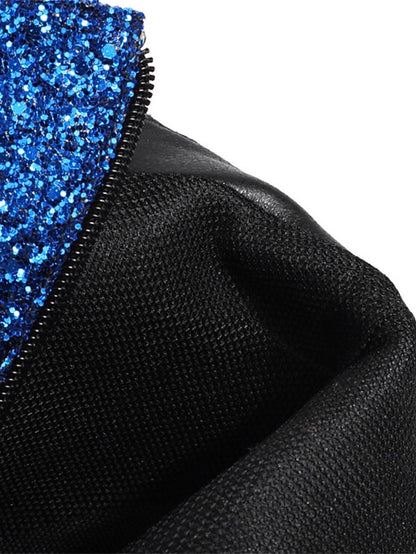 Glitter Boots Heel High Women's – Ankle Sparkly Red