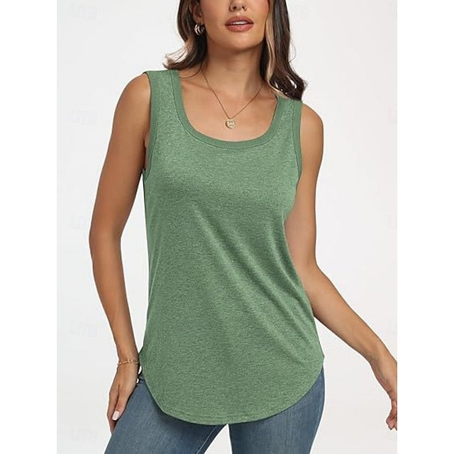 Women's Tank Top Plain Fashion Stylish Classic Sleeveless