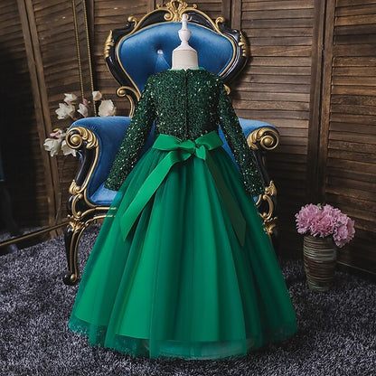 Girl Girls' Dress Flower Party Performance