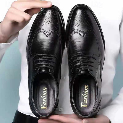 Formal Brogue - Men's White Oxford Shoes Classic