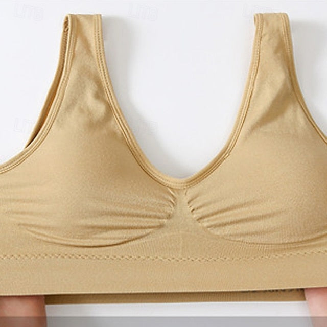 Women's Light Support Sports Bra Running Bra Open Back