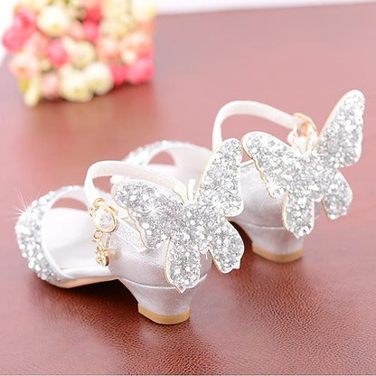 – Butterfly Sparkly Shoes Princess Glittery Girls'