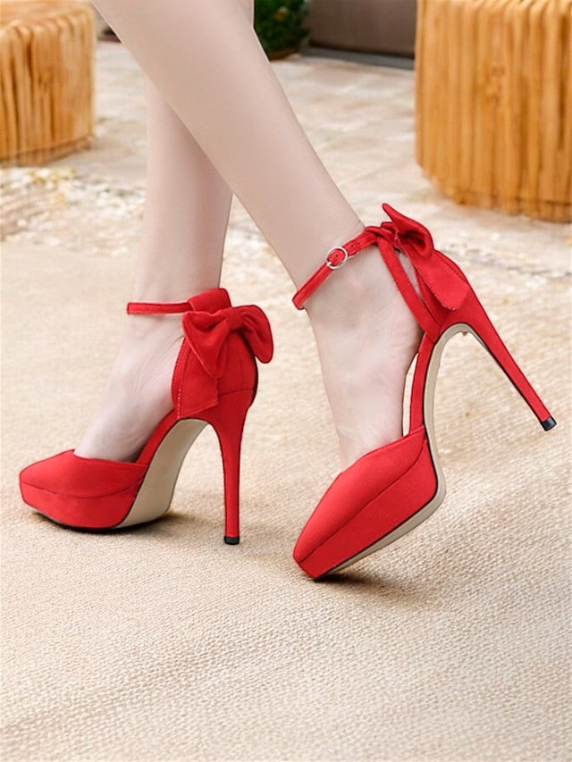 Elegant with Heels Platform Ankle Strap Women's Stiletto