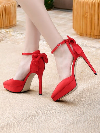 Elegant with Heels Platform Ankle Strap Women's Stiletto