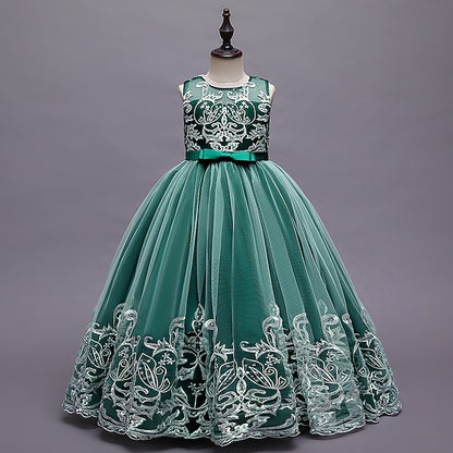 Wedding Sleeveless Christening Kids Flower Girls' Dress