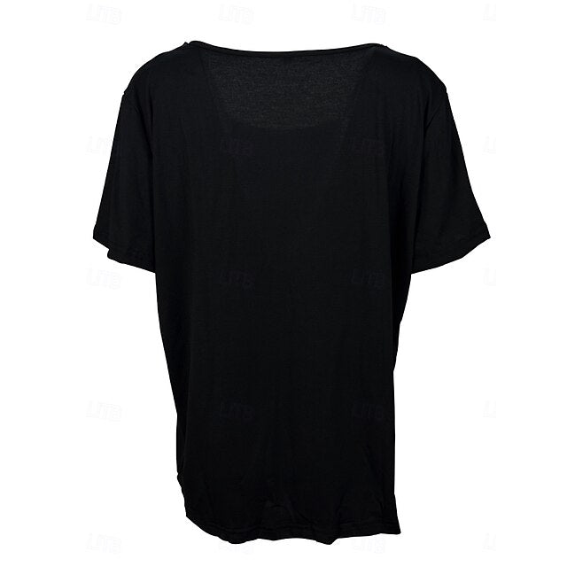 Women's T Shirt Plain Fashion Modern Casual Short Sleeve