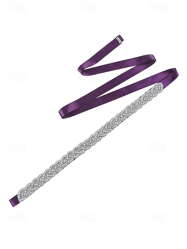 Bridal Waistband Wedding Rhinestone Elegant Crystal