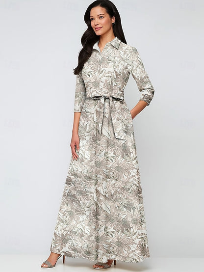 Bride Brocade the A-Line Elegant Mother Gown of Evening Jacquard