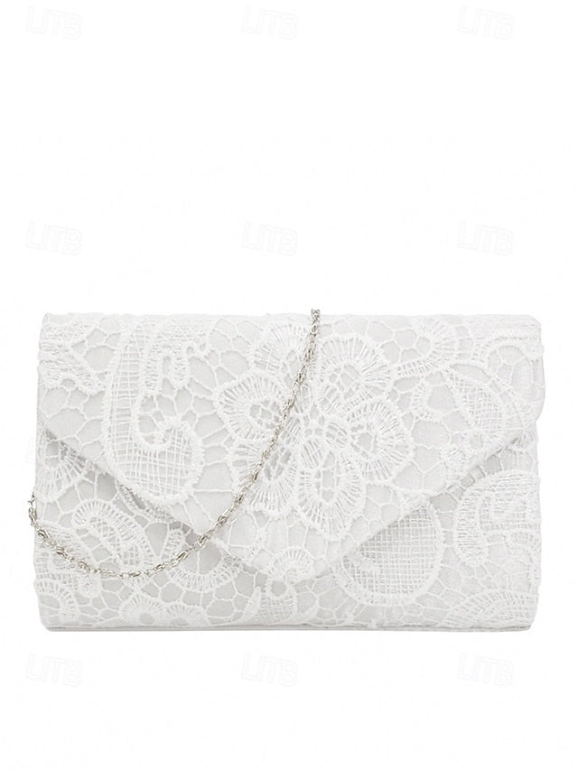 Women's Clutch Lace Chain Bag Evening with Strap