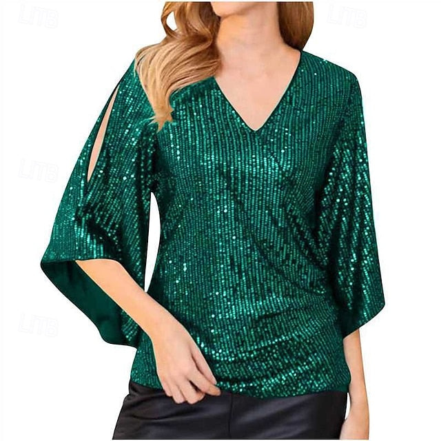 Retro Vintage Roaring 20s 1920s Shirt The Great Gatsby Sequins