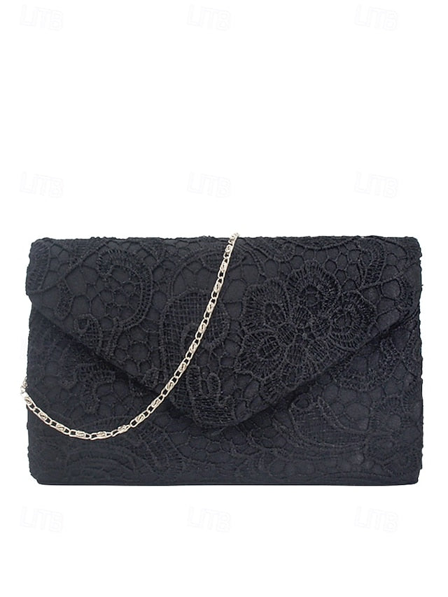 Women's Clutch Lace Chain Bag Evening with Strap